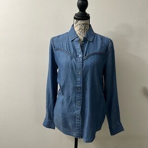 Beachlunchlounge Denim Top NWT